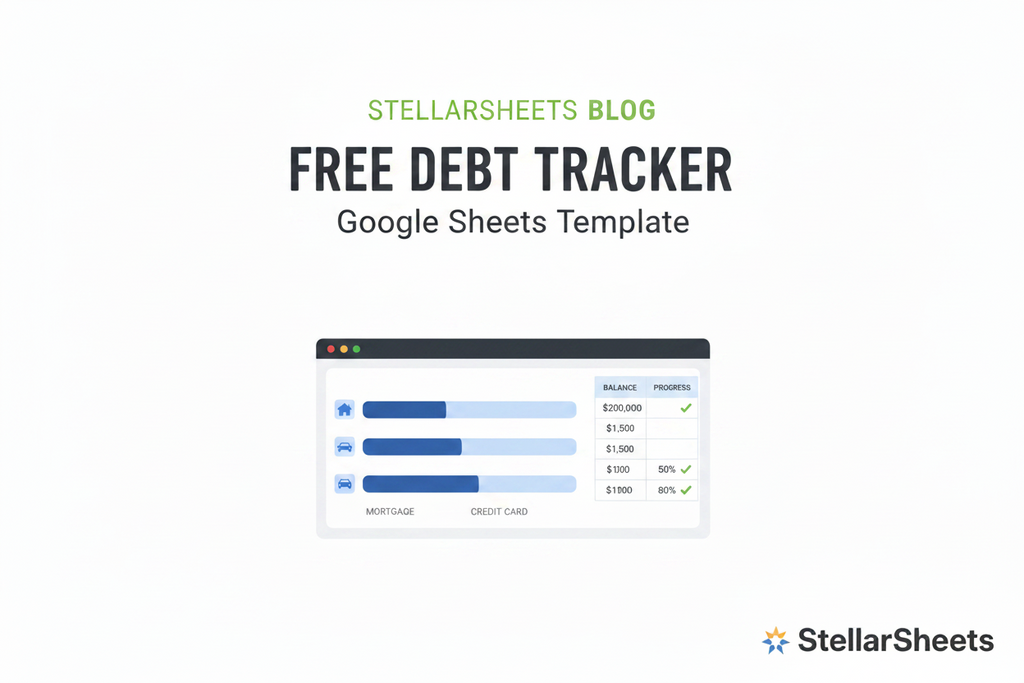 Free Debt Tracker Google Sheets Template: See Every Balance, Payment, and Payoff Progress in One Place