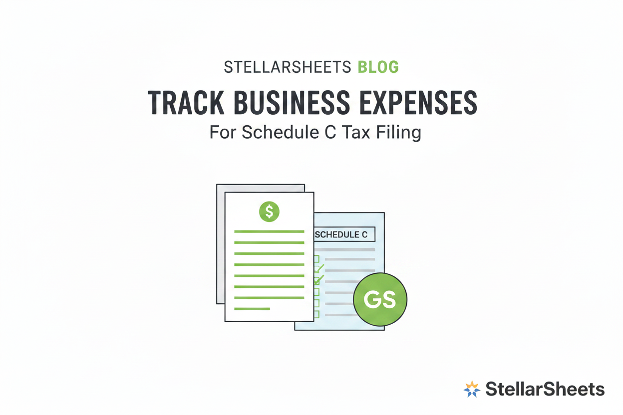 How to Track Business Expenses for Schedule C (Google Sheets Template)