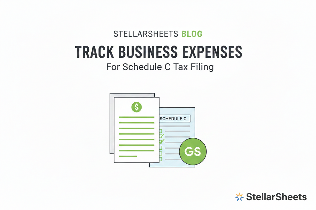 How to Track Business Expenses for Schedule C (Google Sheets Template)